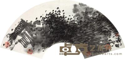陈平 山水 扇面 21×62cm