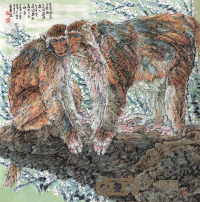 李蒸蒸 东蕊凝香 软片 68×68cm