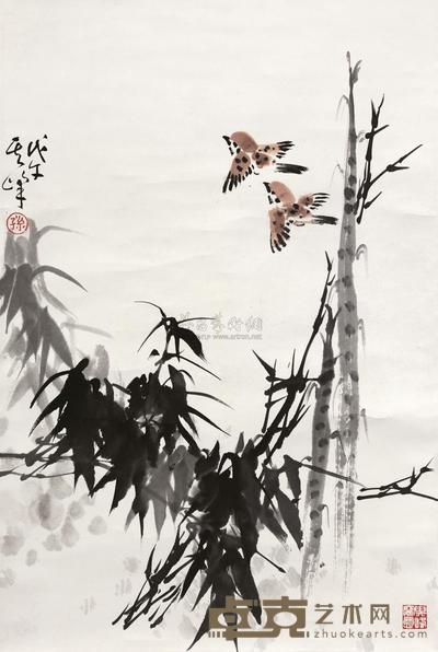 孙其峰 花鸟 立轴 68×45cm