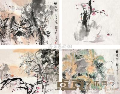 李铁生 赏秋 软片 34×45cm×8