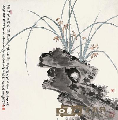 李云涛 兰花 镜心 68×68cm