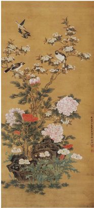 沈铨 花鸟