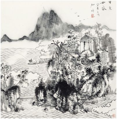 何加林 山水