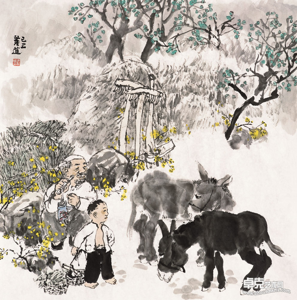 童年印象69×69cm