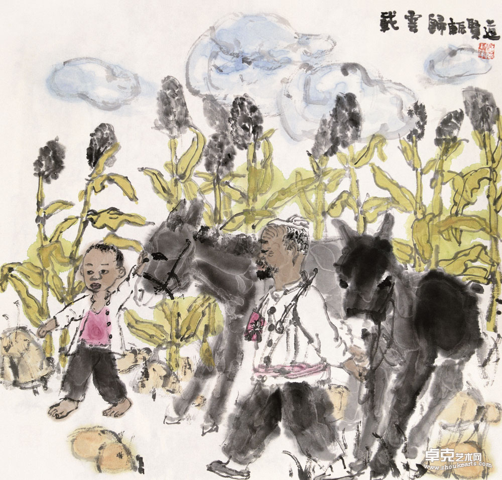 载云归46cm×46cm