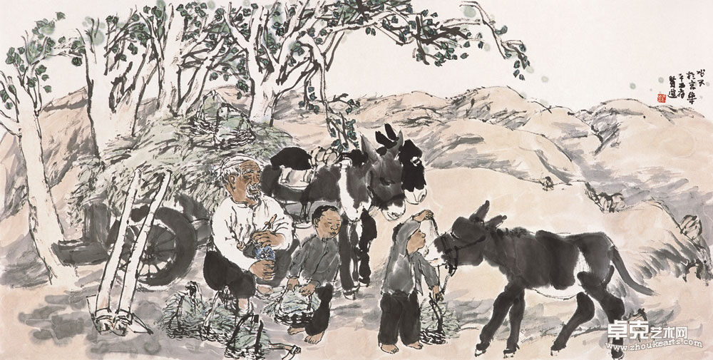 延川七月69cm×138cm