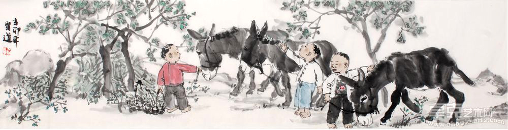 乡童36×138cm