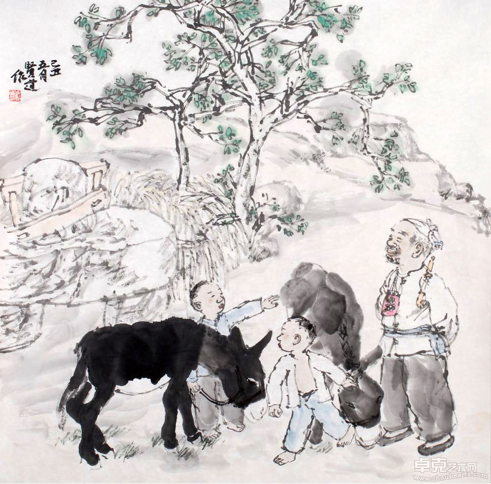 好春图69×69cm