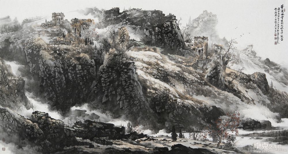 屹立千秋97cm x 180cm