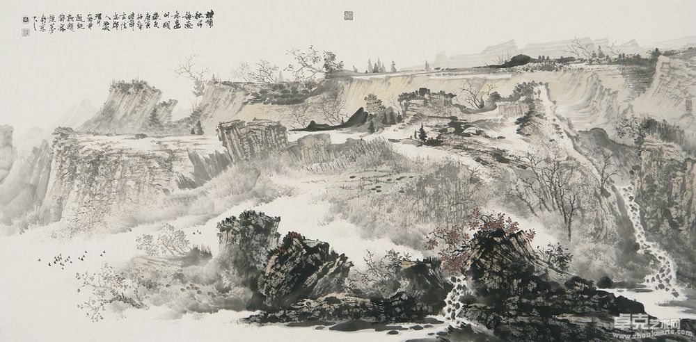 秋山明净68cm x 136cm