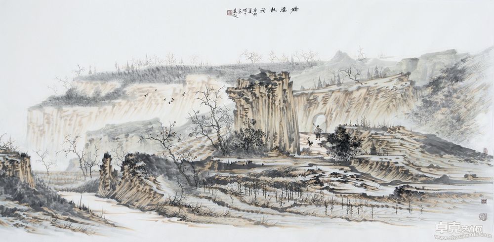 桥沟纪行68cm x 136cm