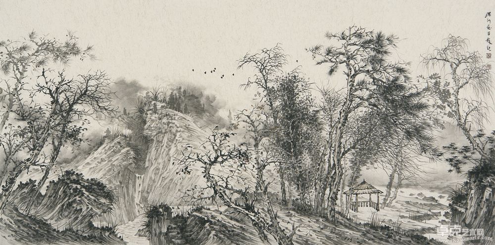 秋气空清68cm x 136cm