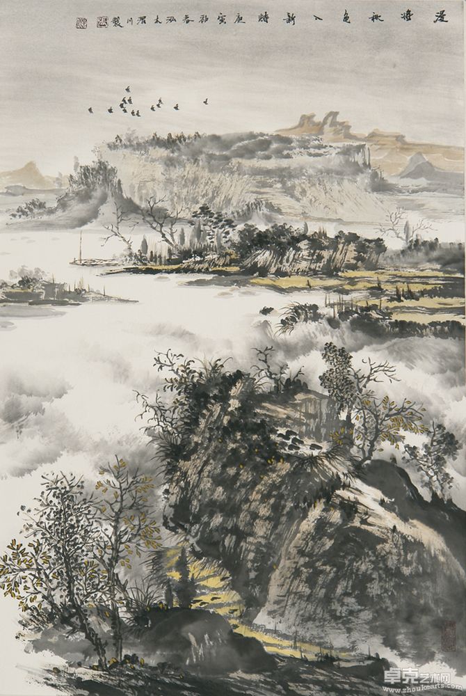 漫将秋色入新诗45cm x 68cm