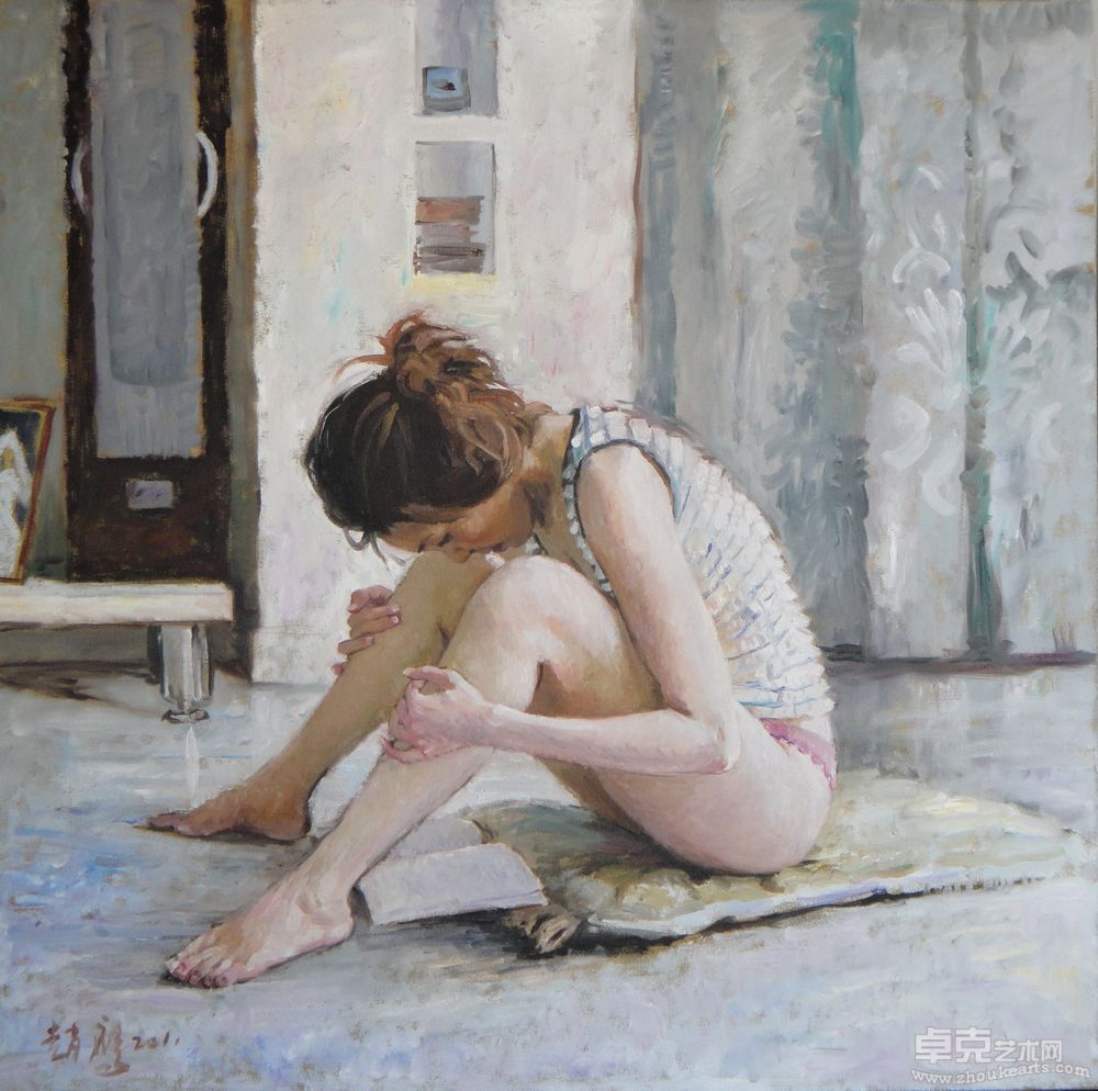 《家里安宁 · 读》100cm×100cm