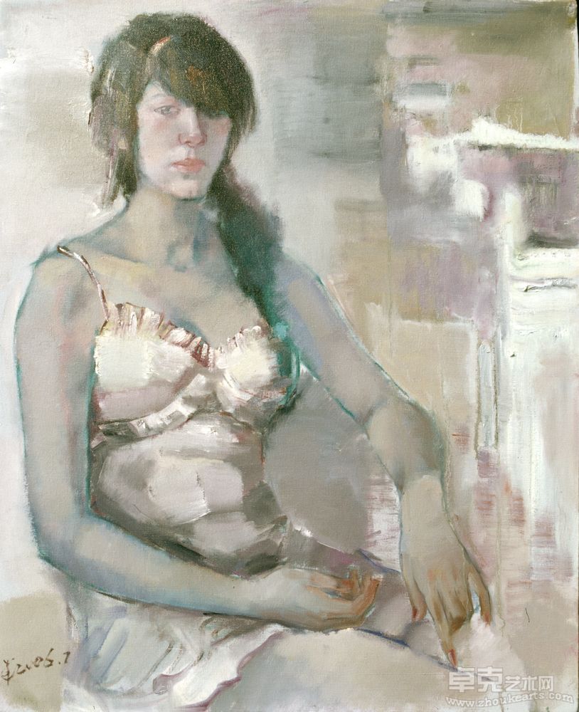 《简装美女》80x65cm