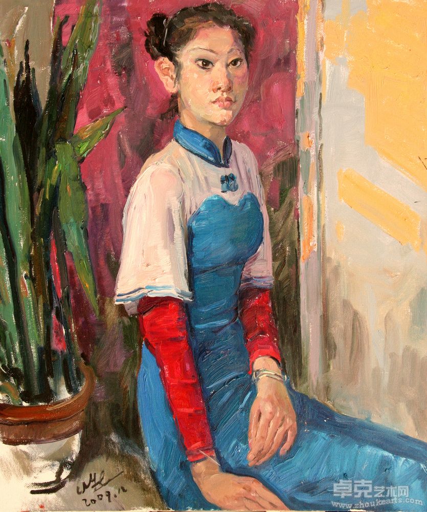 《钟宜莉像》80x70cm