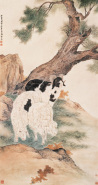 刘奎龄 1939年作 三羊开泰 立轴