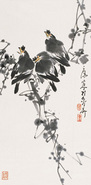 花鸟 立轴