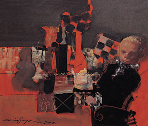 静物与小孩50×60cm