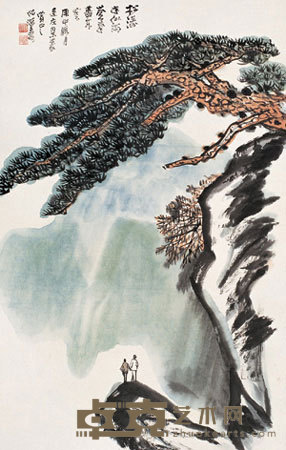 何海霞 1980年作 山水 立轴 77×49cm
