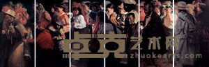 “路漫漫·其修远”之二 (六联) 200×100cm×6