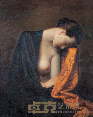 半裸的睡美人 100×80cm