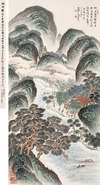 朱熹诗意图 立轴