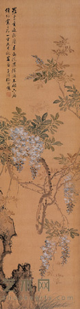 浓荫满院 立轴 123.5×32.5cm