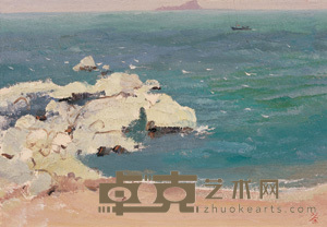 绿色的海 24×34cm