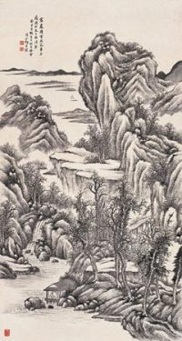 何维朴 癸丑 (1913)年作 寒岩待雪 立轴