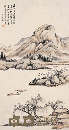 染尽西山 立轴 82×44cm