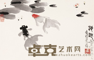 池趣 镜心 35×54cm