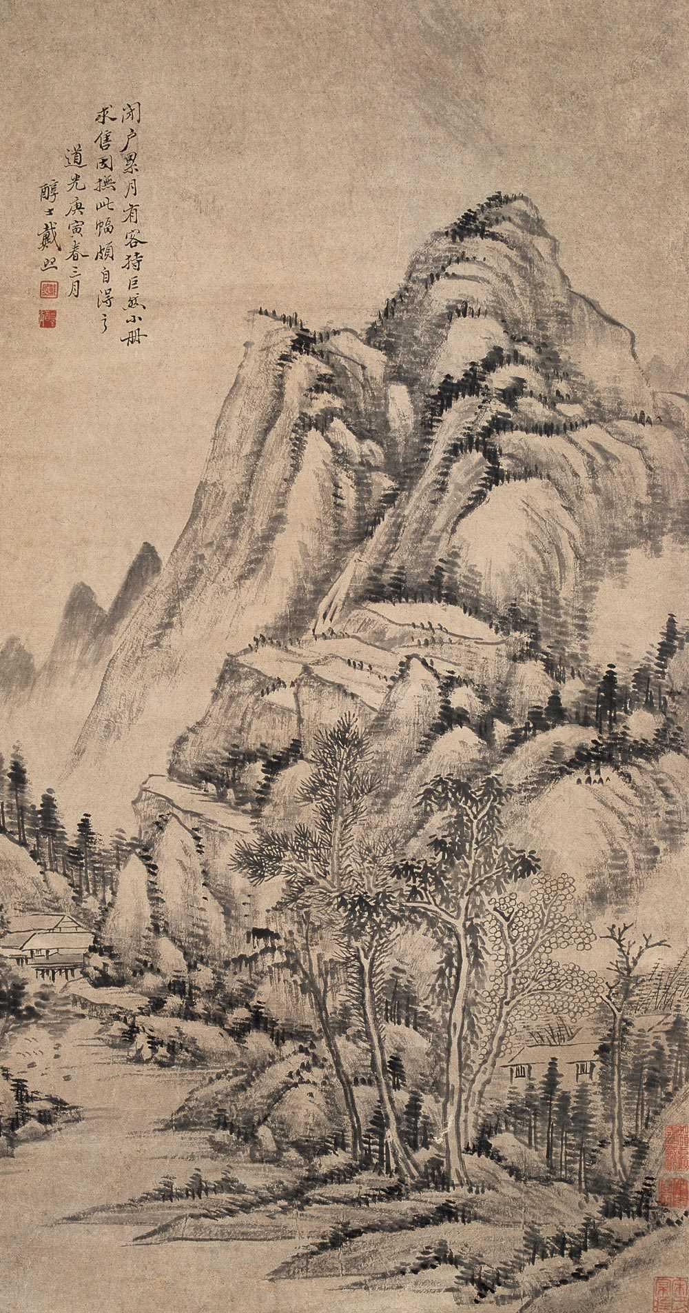 特別セール品】 真作保証！中国美術！中国掛軸 北京画院 郭傅璋 山水