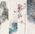 花香四季等 四屏