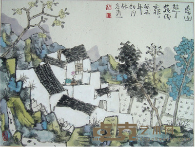 林容生 春山花发雨霏霏 1.5平方尺