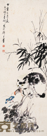 得禽图 立轴 110×38cm