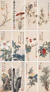 花鸟集册 册页 （十二开）