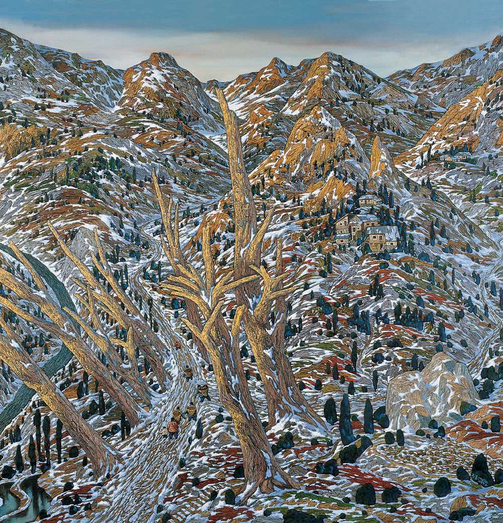 孟涛1999年作 雪融巴山_广州嘉德 2005广州夏季拍卖会 _广州华艺国际