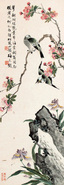 梅天傲 花鸟 立轴