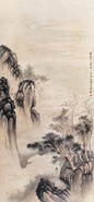 观瀑图 立轴