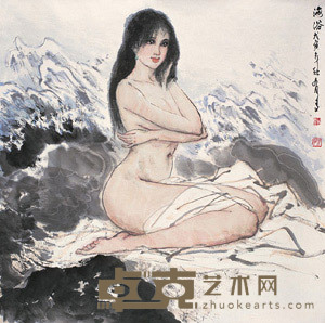 姚有多 海浴 镜心 69×69cm