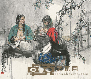 哺育 镜心 95×110cm