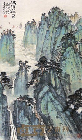 周怀民 万壑松风响 立轴 107×63cm