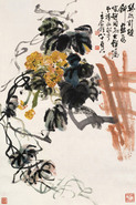 壬戌（1982年）作 丝瓜图 立轴