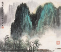 山水 镜心