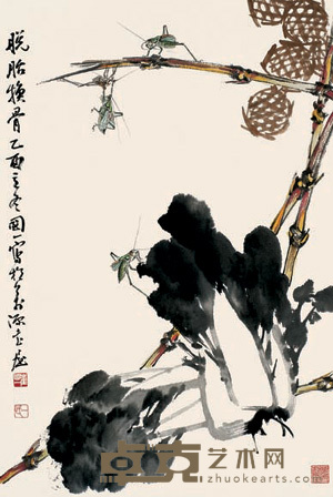 崔国一 脱胎换骨 立轴 69×47cm