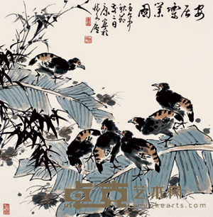 康宁 安居乐业图 镜心 68×67cm