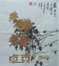 张建国 菊 34*34CM