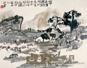 山水 镜心 34×43cm