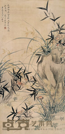芝兰毓秀 立轴 110×54cm